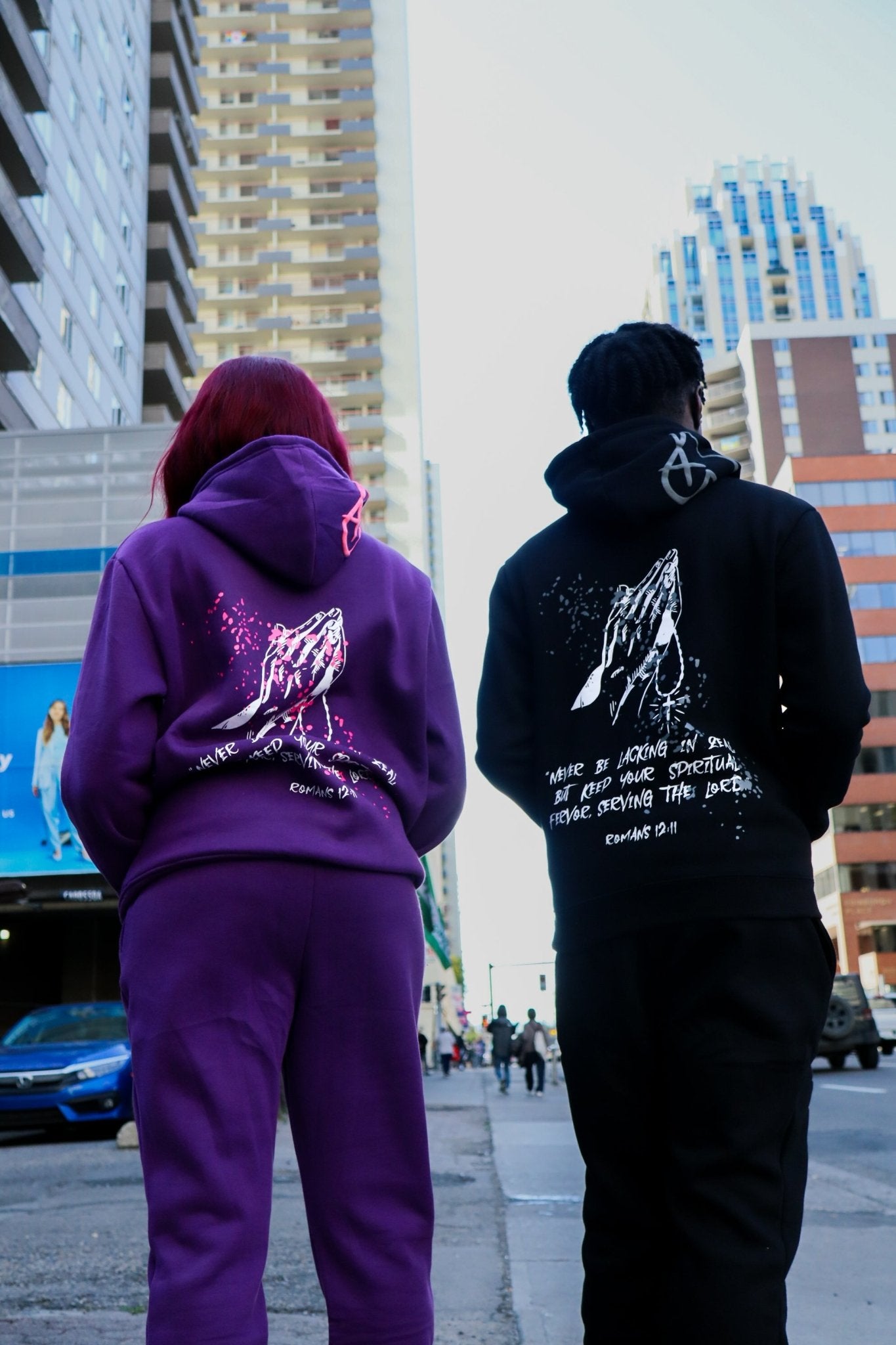 Purple 'Devotion' Hoodie - Engraved