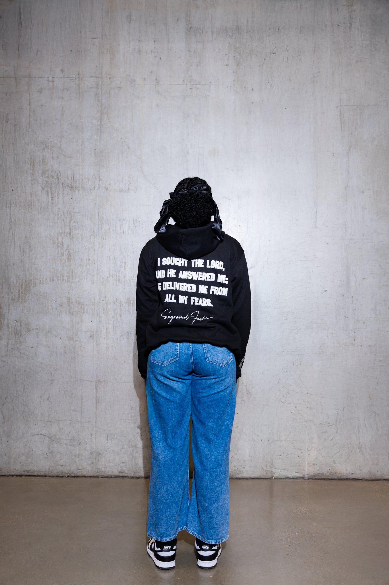 Black 'Faith Over Fear' V2 Zip - Up - Engraved