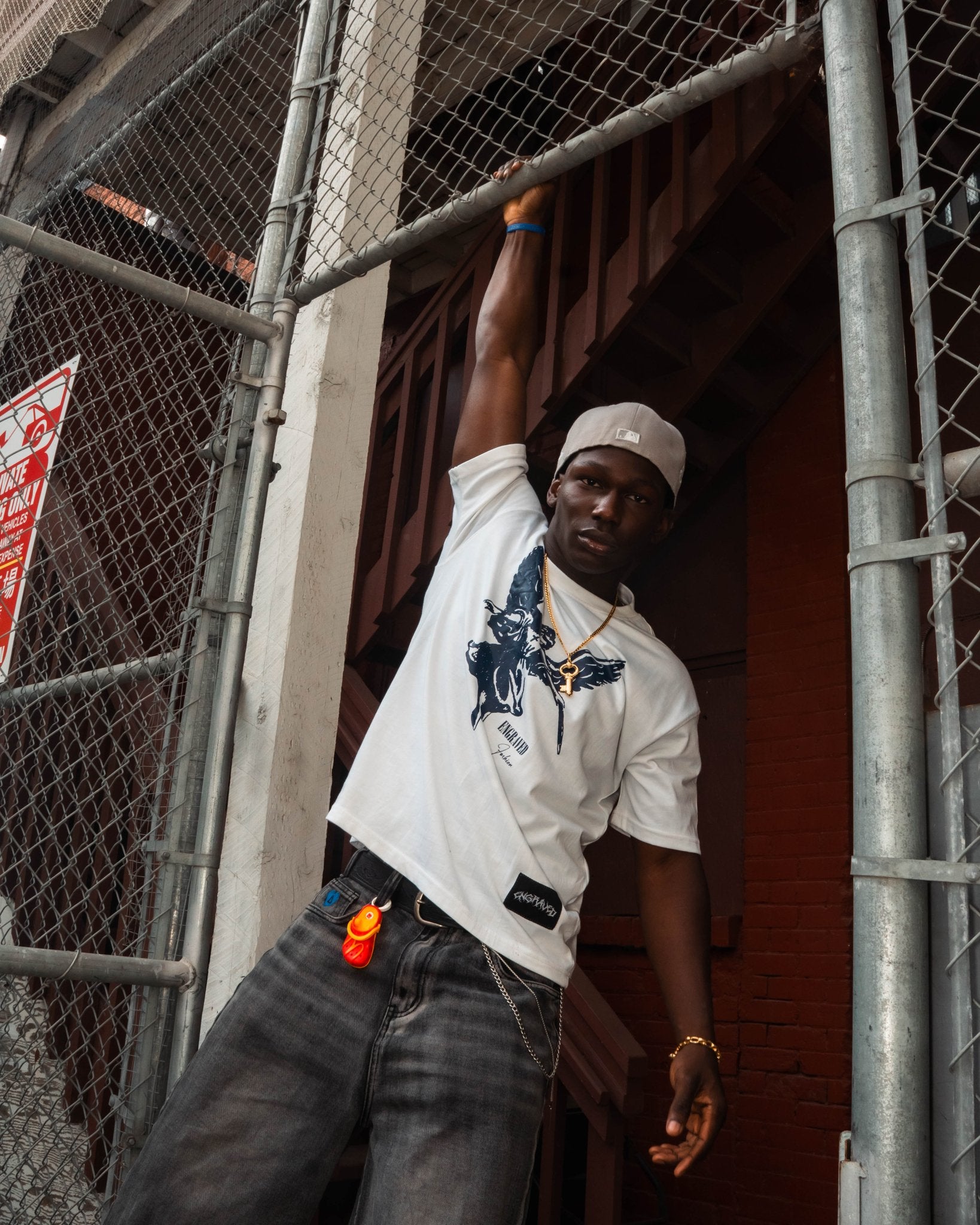 Navy "The Guardian" Tee - Engraved