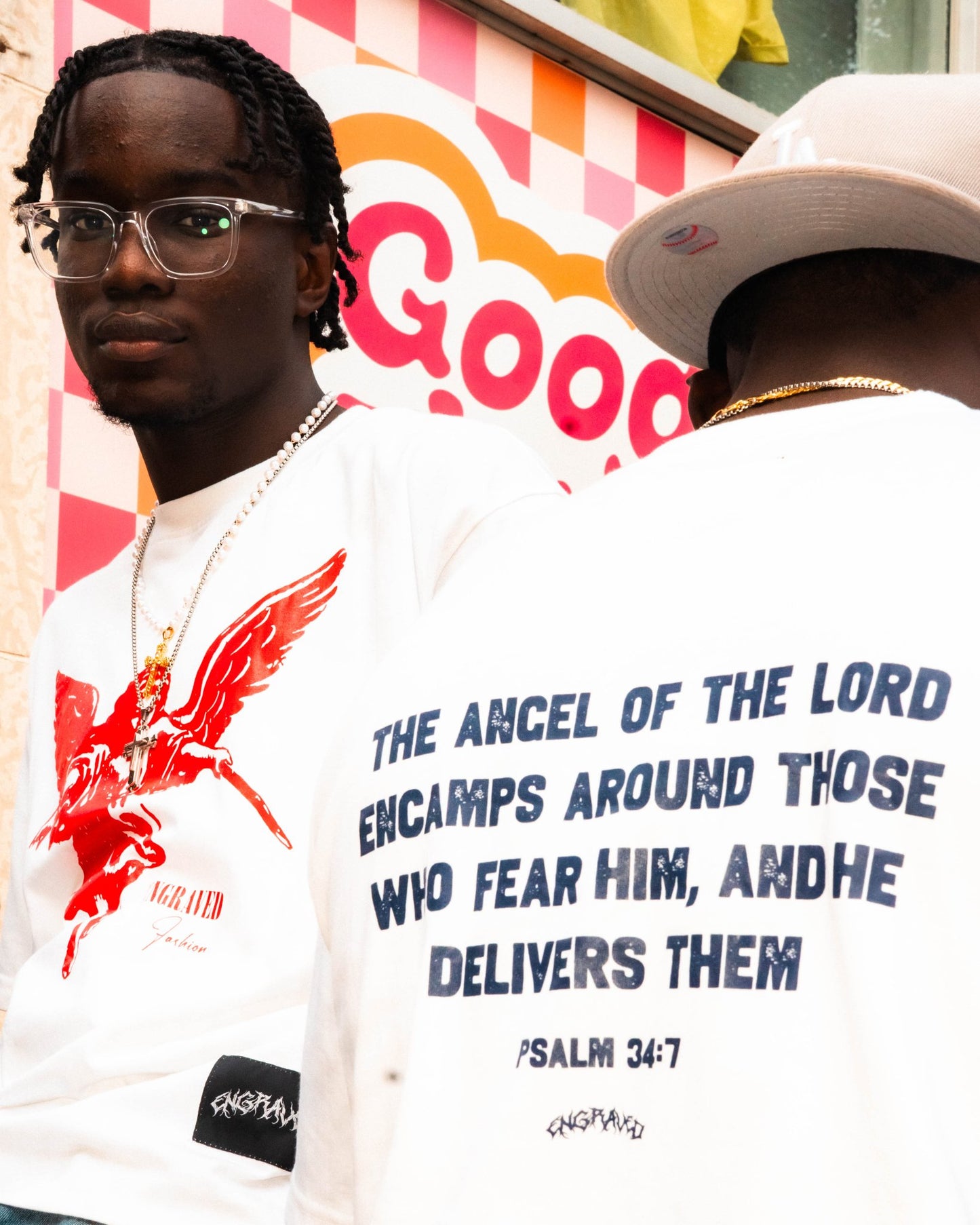 Red "The Guardian" Tee - Engraved