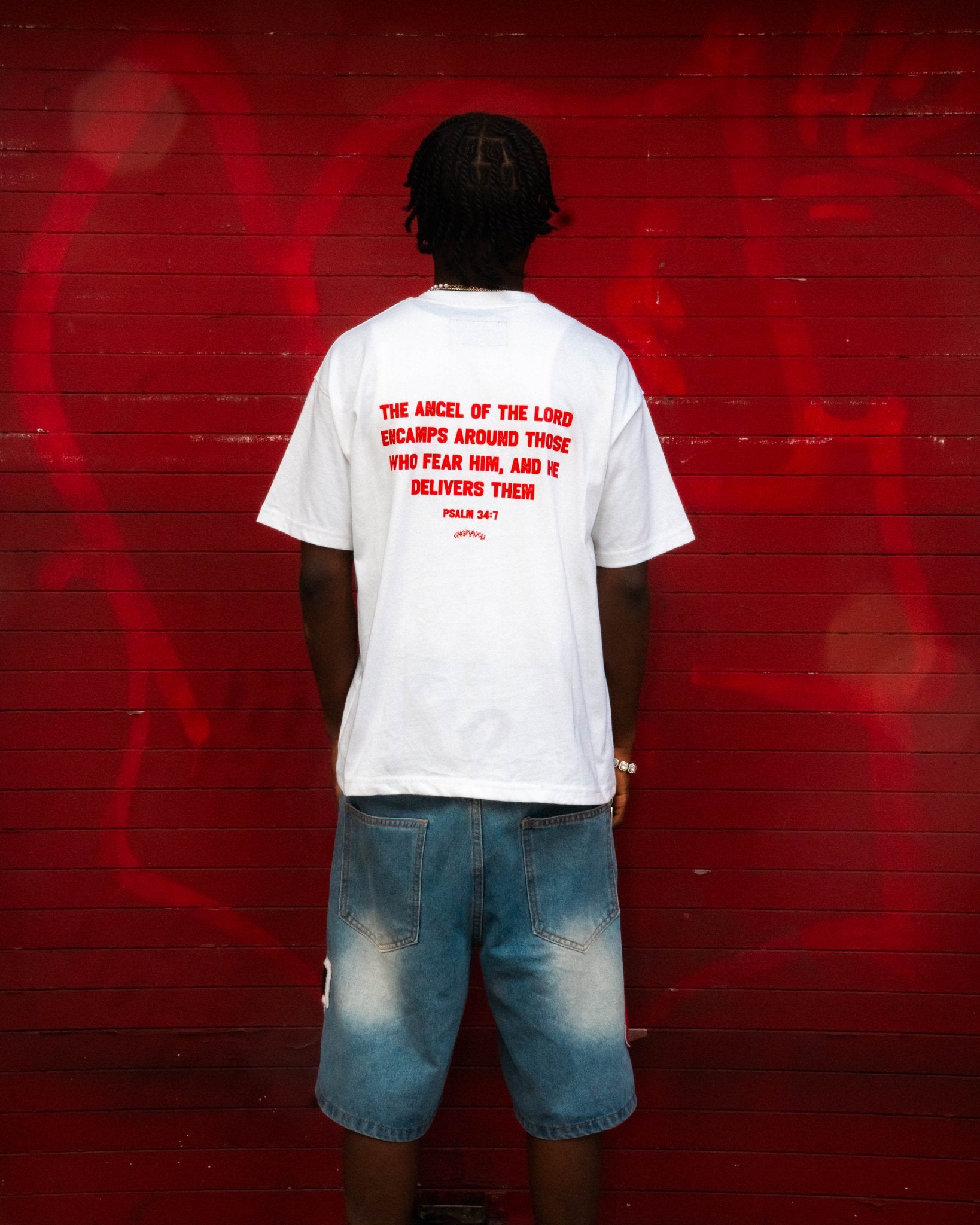 Red "The Guardian" Tee - Engraved