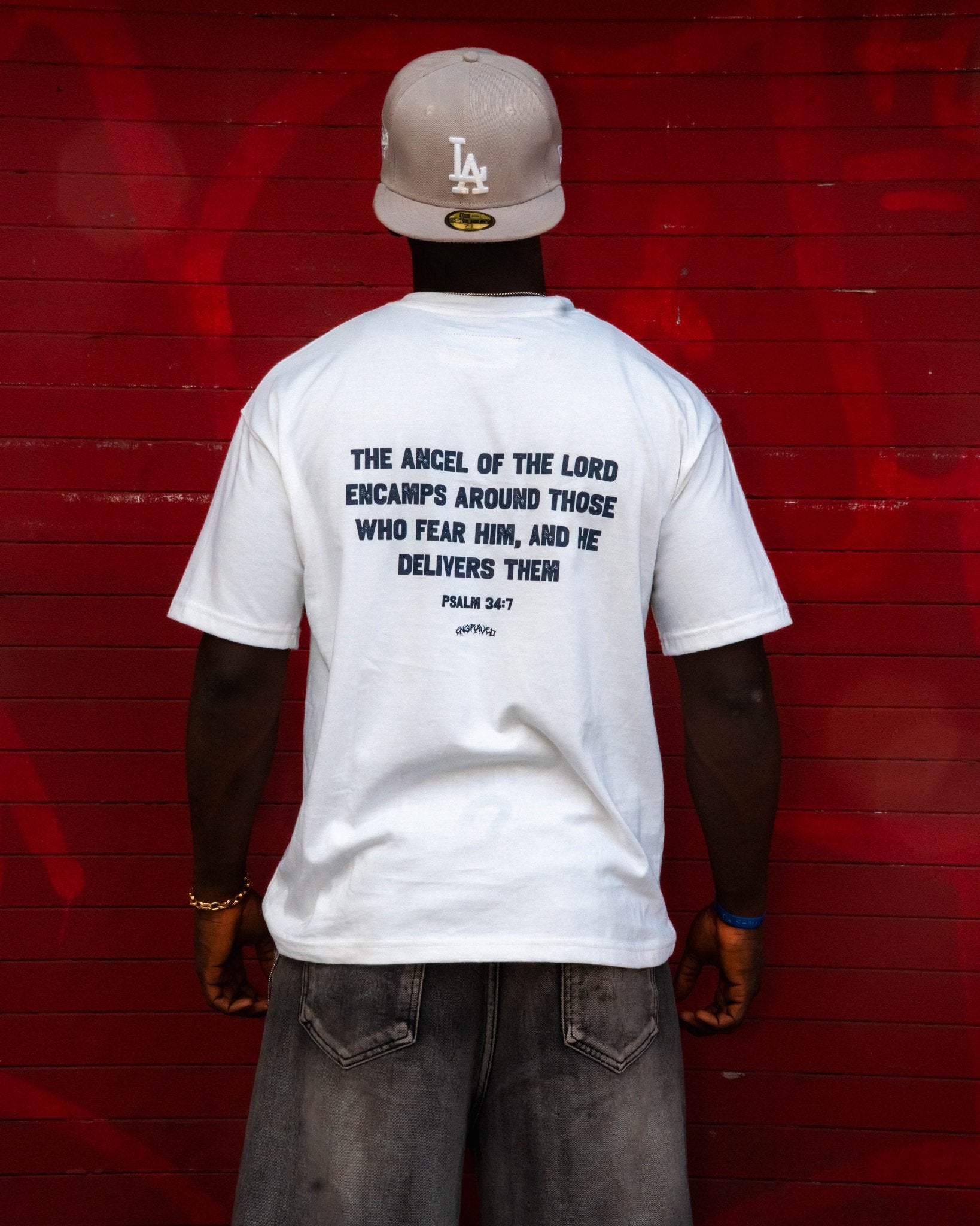 Navy "The Guardian" Tee - Engraved