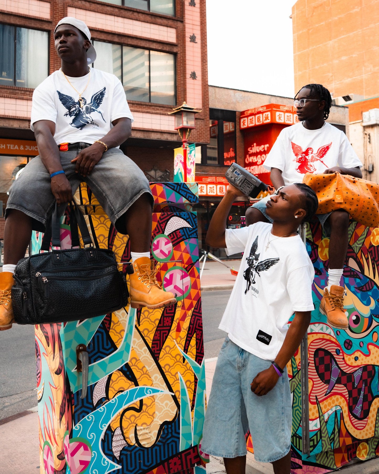 Black "The Guardian" Tee - Engraved