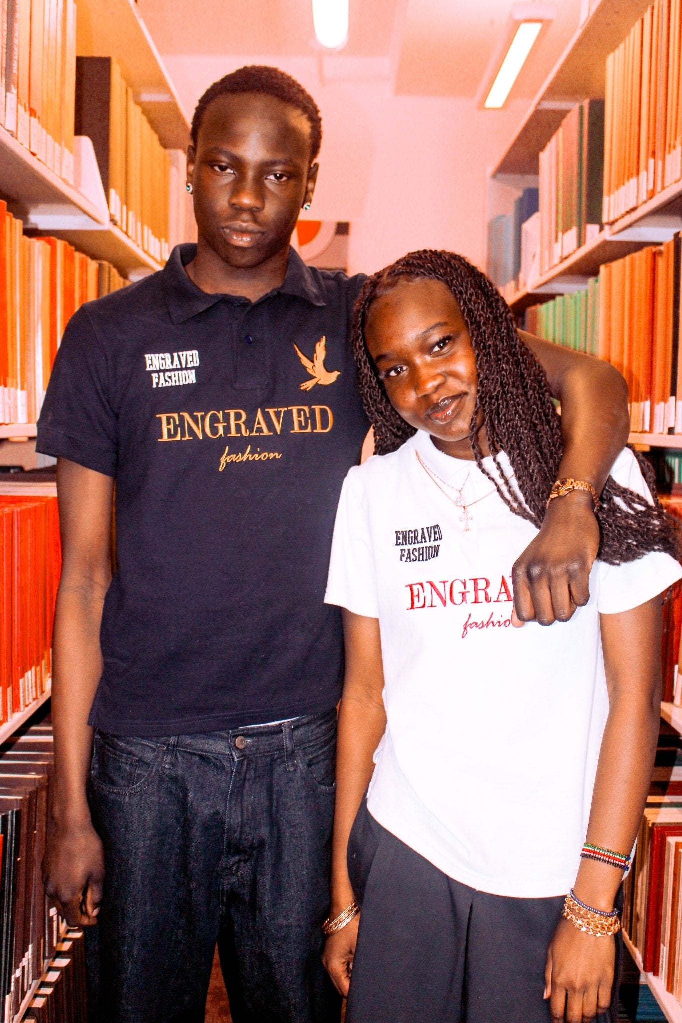 White "Engraved Fashion" Polo - Engraved