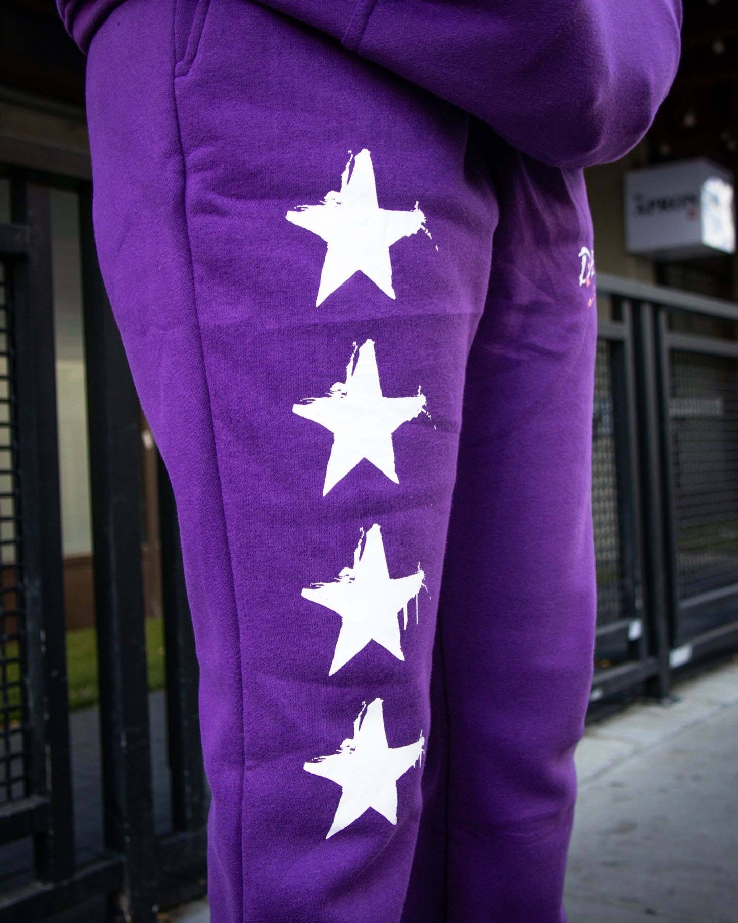 Purple 'Devotion' Sweatpant - Engraved