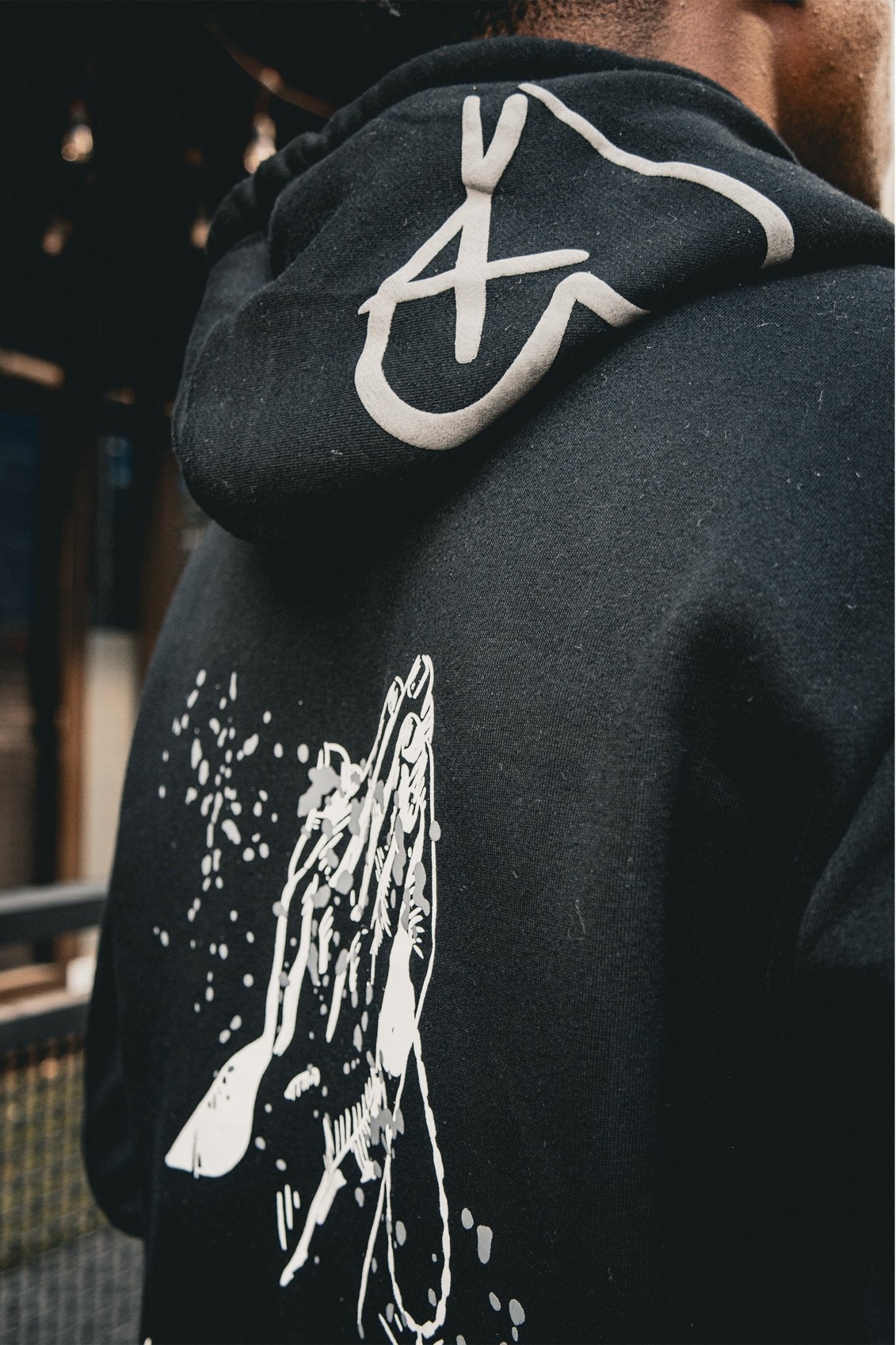Black 'Devotion' Hoodie - Engraved