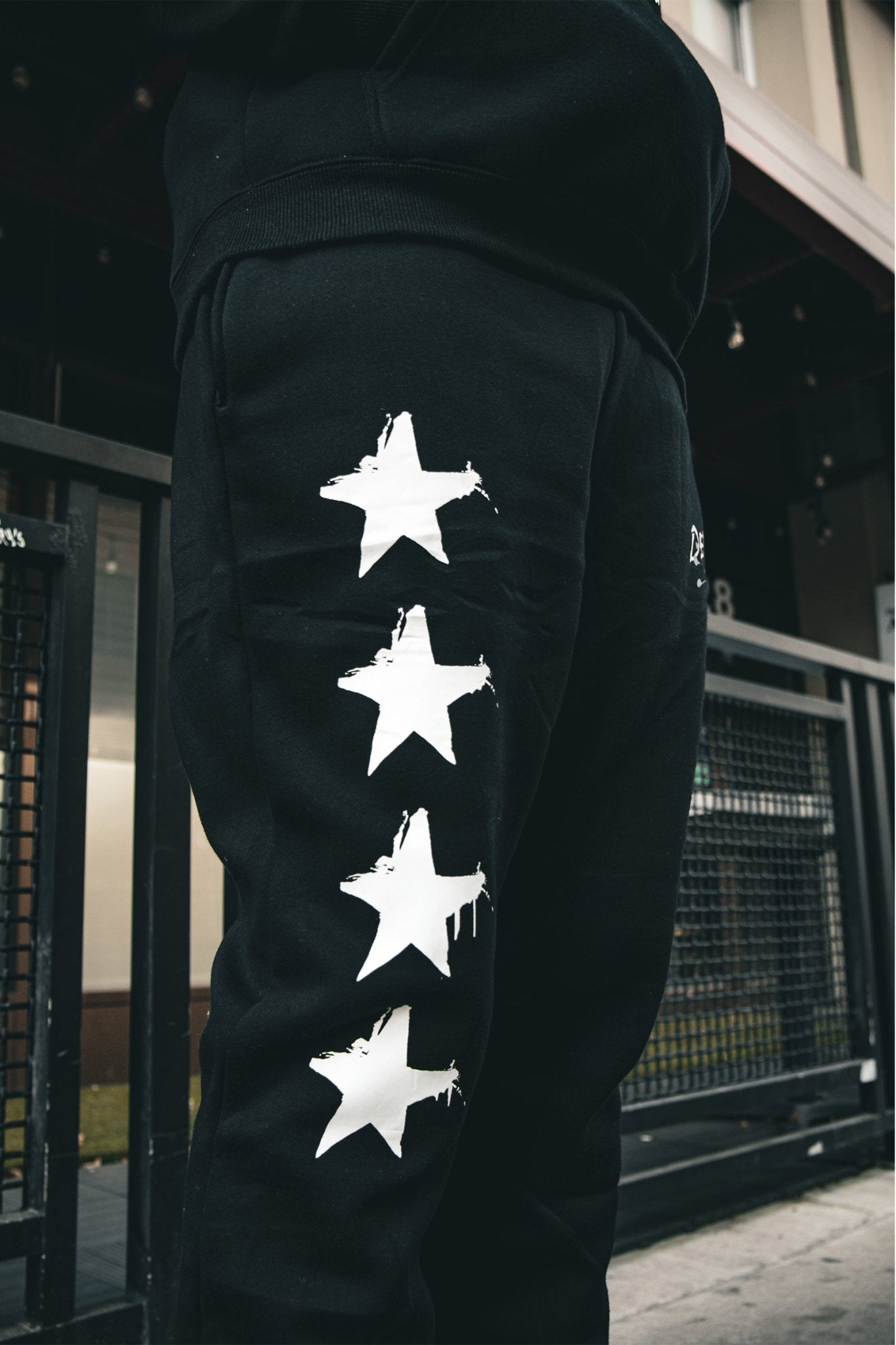 Black 'Devotion' Sweatpant - Engraved