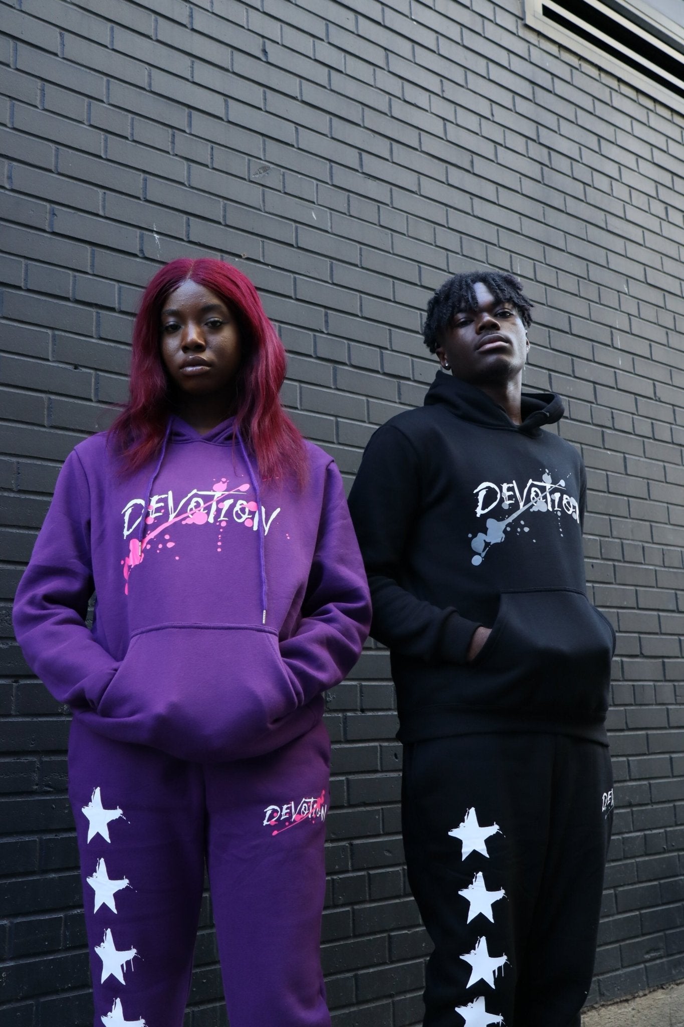 Purple 'Devotion' Sweatpant - Engraved