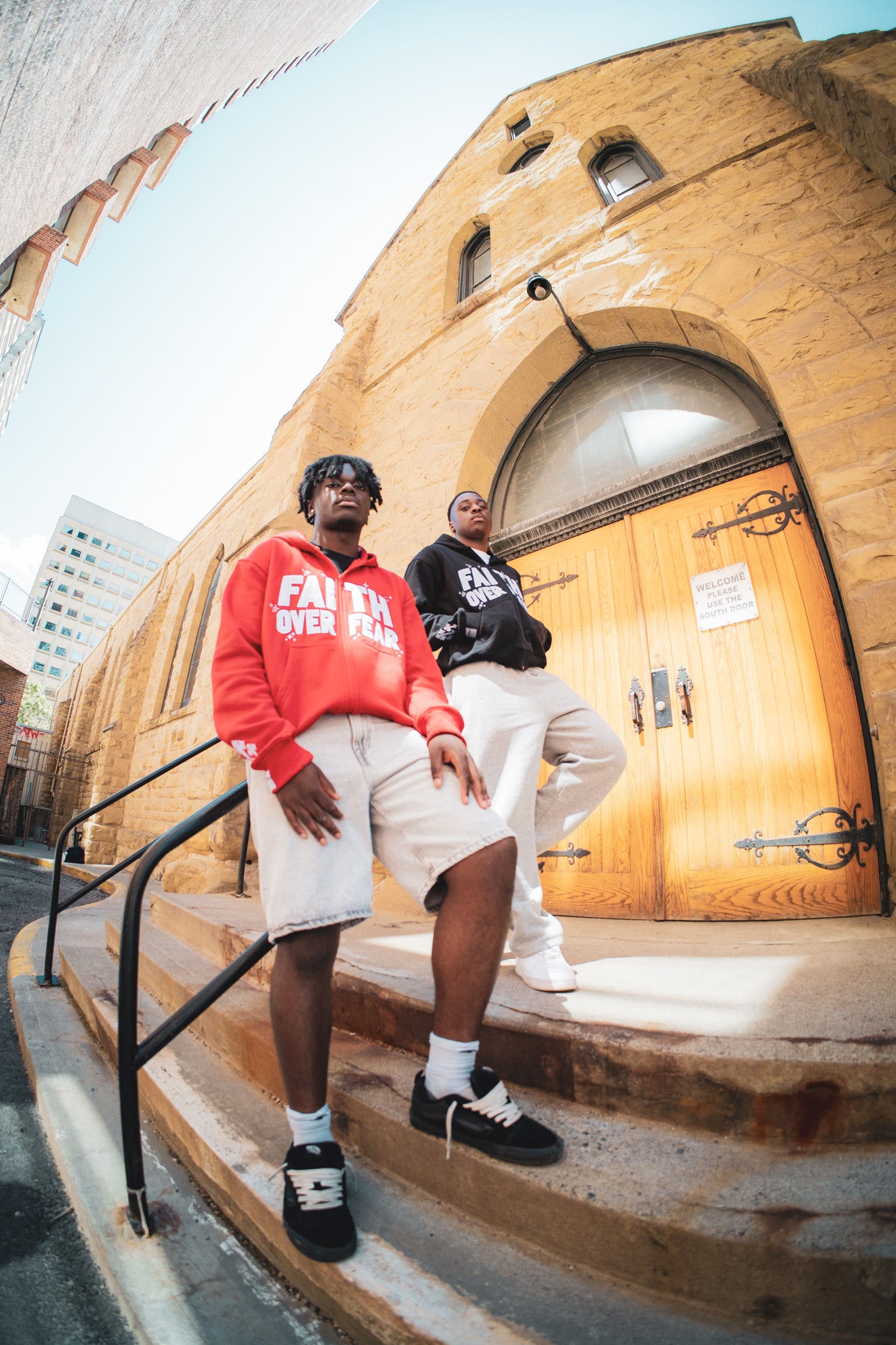 Red 'Faith Over Fear' V2 Zip - Up - Engraved